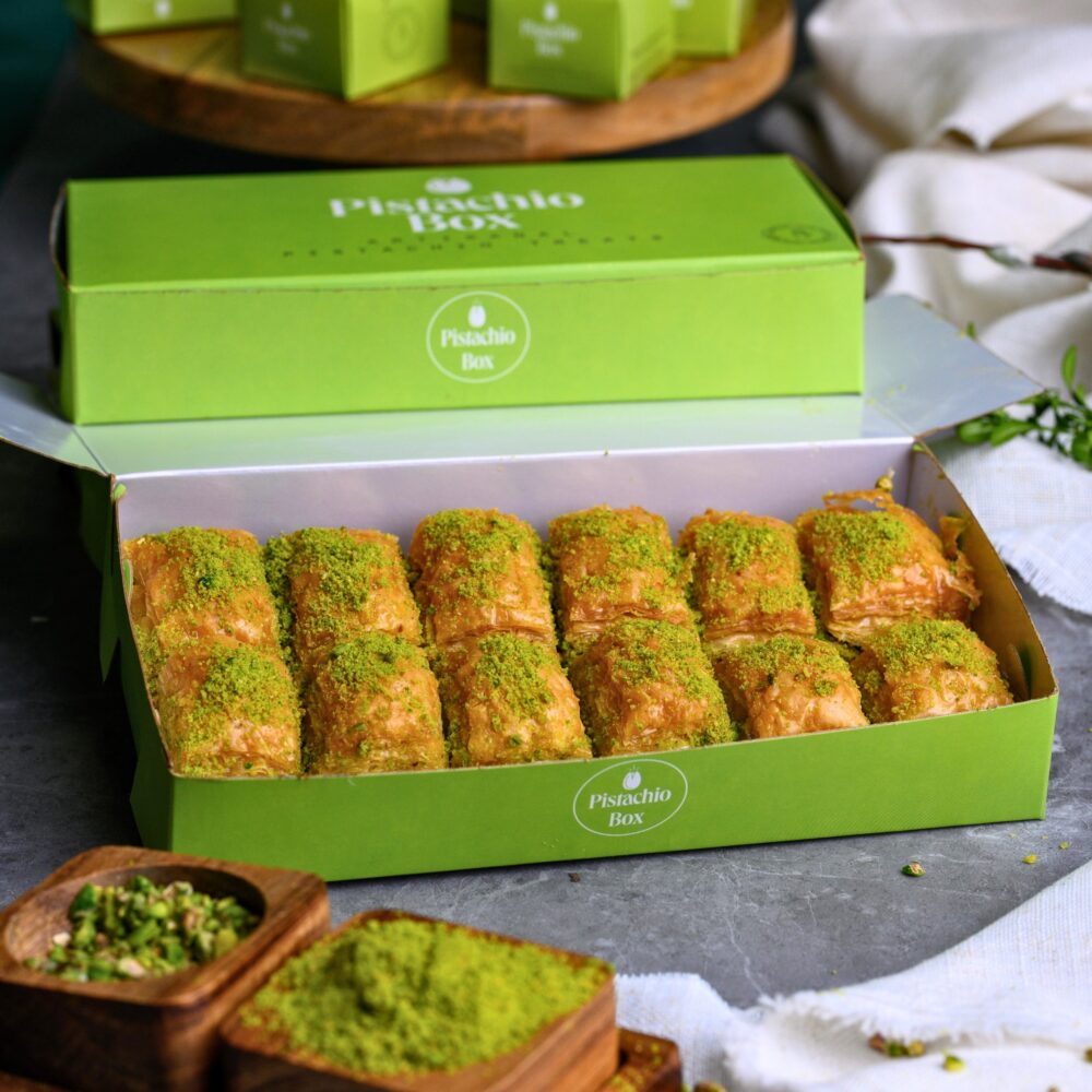 Baklawa pistacjowa polana lekkim syropem – tradycyjny turecki deser
